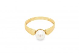 Pre-owned 9ct Gold Pearl Ring
