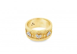 Pre-owned 9ct Gold Fancy Diamond Band