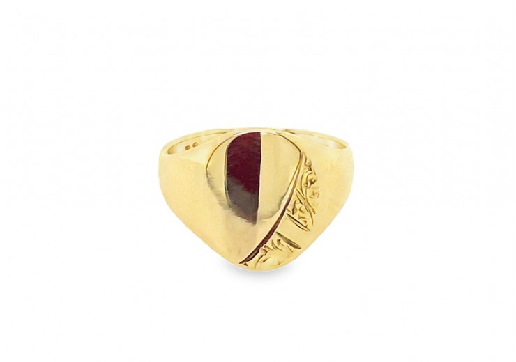 Pre-owned 9ct Gold Oval Signet Ring