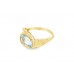 Pre-owned 9ct Gold Aquamarine Ring