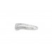 Pre-owned 18ct White Gold Wishbone Diamond Band Ring 