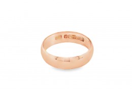 Pre-owned 9ct Rose Gold Plain Band