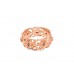 Pre-owned 14ct Welsh Gold Floral Diamond Band Ring