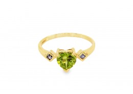 Pre-owned 9ct Yellow Gold Peridot & Tanzanite Ring Pre-owned 9ct Yellow Gold Peridot & Tanzanite Ring