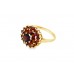 Pre-owned Vintage 9ct Yellow Gold Garnet Ring