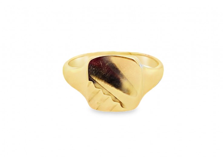 Pre-owned Vintage 9ct Yellow Gold Signet Ring