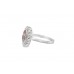 Platinum 2ct Oval Cut Pink Lab Diamond Ring Platinum 2ct Oval Cut Pink Lab Diamond Ring