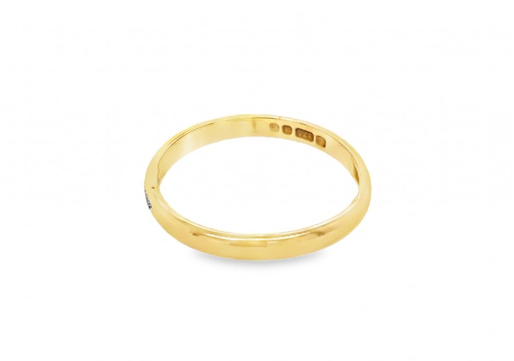 Pre-owned 9ct Yellow Gold Plain Wedding Band