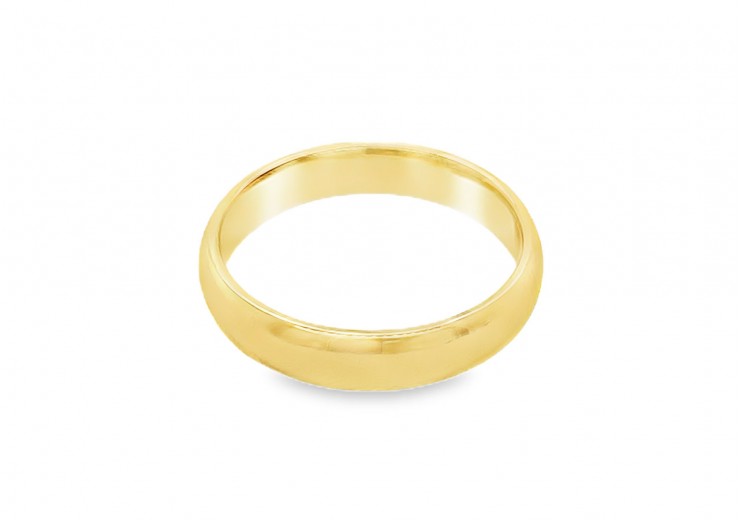 Pre-owned 18ct Yellow Gold Plain Wedding Band