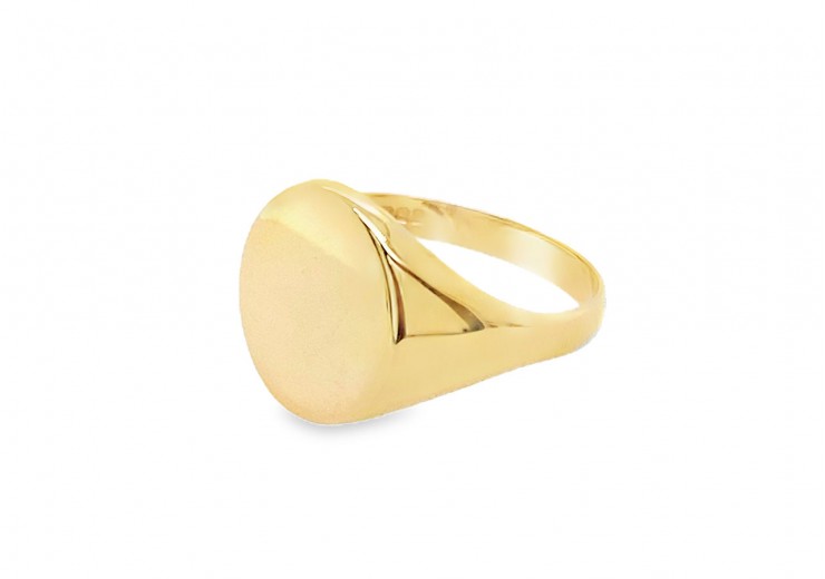 Pre-owned Vintage 9ct Yellow Gold Signet Ring