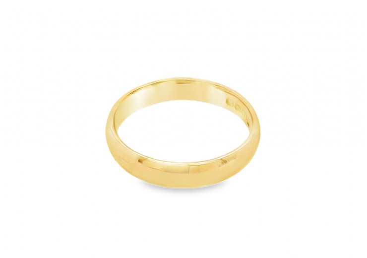 Pre-owned 18ct Yellow Gold Plain Wedding Band