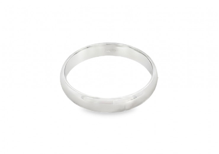 Pre-owned Platinum Plain Wedding Band
