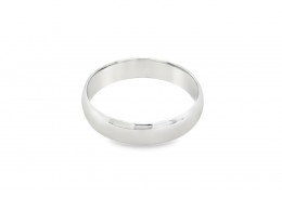 Pre-owned Platinum Plain Wedding Band