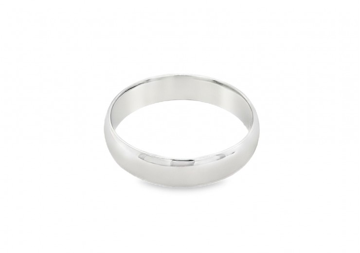 Pre-owned Platinum Plain Wedding Band