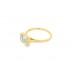 18ct Yellow Gold Lab Diamond Ring