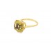 Pre-owned Vintage 9ct Gold & Quartz Ring