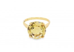Pre-owned Vintage 9ct Gold & Quartz Ring Pre-owned Vintage 9ct Gold & Quartz Ring