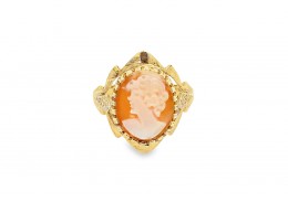 Pre-owned Vintage 9ct Gold Cameo Ring Pre-owned Vintage 9ct Gold Cameo Ring