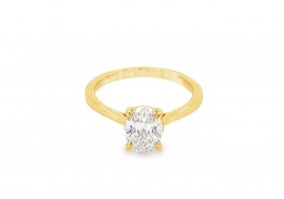 18ct Yellow Gold Lab Diamond Ring 18ct Yellow Gold Lab Diamond Ring