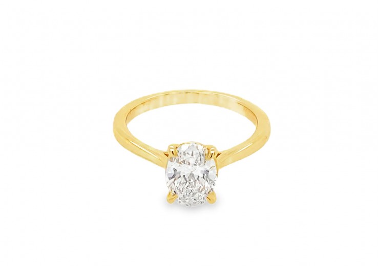 18ct Yellow Gold Lab Diamond Ring 18ct Yellow Gold Lab Diamond Ring