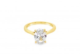 18ct Yellow Gold Lab Diamond Ring