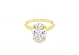 18ct Yellow Gold Lab Diamond Ring