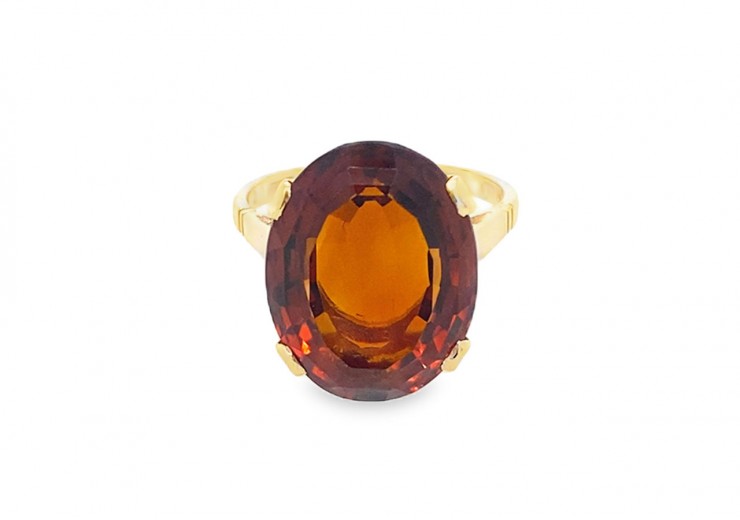 Pre-owned 9ct Gold Quartz Ring 
