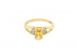 Pre-owned 9ct Gold & Yellow Sapphire Ring Pre-owned 9ct Gold & Yellow Sapphire Ring