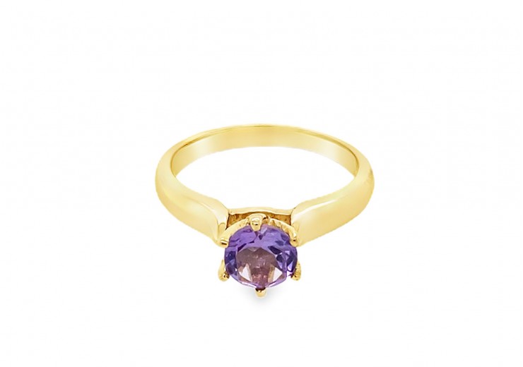 Pre-owned 9ct Gold Amethyst Ring