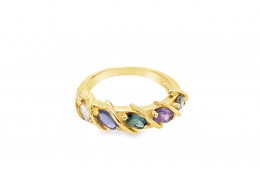 Pre-owned 9ct Gold Multi Gemstone Ring