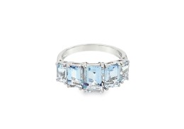 Pre-owned 9ct White Gold & Aquamarine Ring Pre-owned 9ct White Gold & Aquamarine Ring