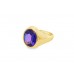 Pre-owned 9ct Gold Synthetic Stone Signet Ring