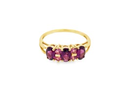 Pre-owned 9ct Yellow Gold Garnet & Tourmaline Ring Pre-owned 9ct Yellow Gold Garnet & Tourmaline Ring
