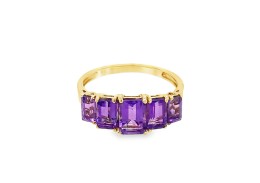 Pre-owned 9ct Yellow Gold & Amethyst Ring Pre-owned 9ct Yellow Gold & Amethyst Ring