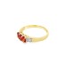 Pre-owned 9ct Yellow Gold Garnet & Diamond Ring