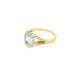 Pre-owned 9ct Yellow Gold Synthetic Gemstone Ring Pre-owned 9ct Yellow Gold Synthetic Gemstone Ring