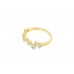 9ct Gold Fancy Lab Diamond Ring