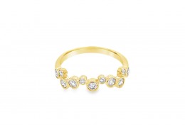 9ct Gold Fancy Lab Diamond Ring