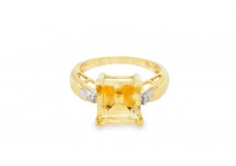 Pre-owned 9ct Gold Citrine Ring Pre-owned 9ct Gold Citrine Ring