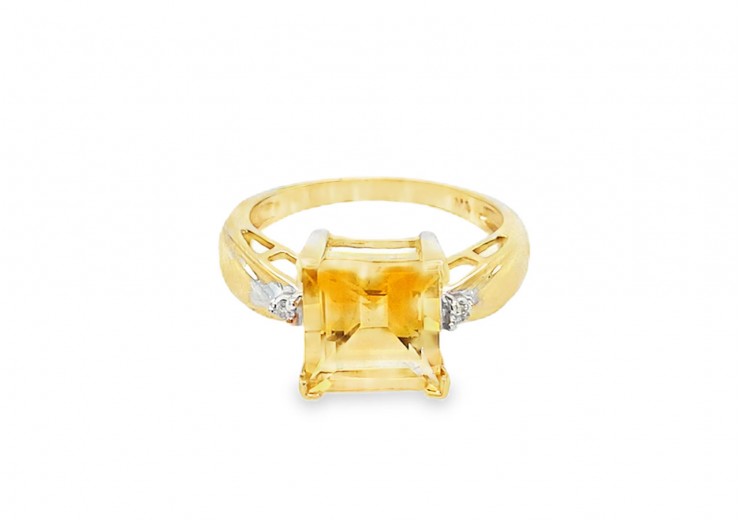 Pre-owned 9ct Gold Citrine Ring