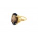 Pre-owned Vintage 9ct Gold Smoky Quartz Ring