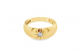 Pre-owned Antique 18ct Yellow Gold Diamond Ring