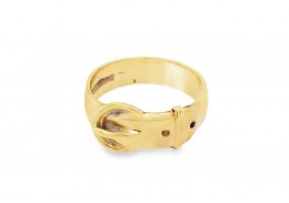 Pre-owned 9ct Yellow Gold Buckle Ring