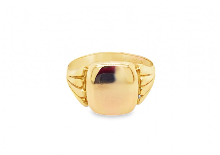 Pre-owned 9ct Rose Gold Signet Ring