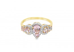Pre-owned 9ct Yellow Gold Morganite Ring