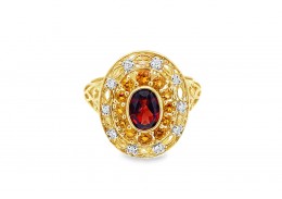 Pre-owned 9ct Gold Muli-Gem Ring