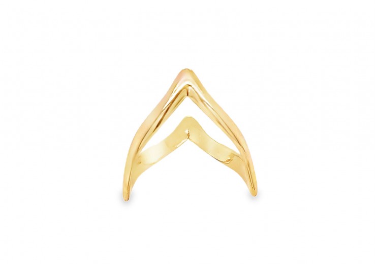Pre-owned 9ct Rose Gold Double Wishbone
