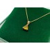 Pre-owned 9ct Yellow Gold Triangle Citrine Necklace