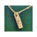 Pre-owned 9ct Yellow Gold Amethyst, Citrine & Blue Topaz Necklace