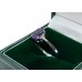 9ct White Gold Oval Cut Amethyst Ring 